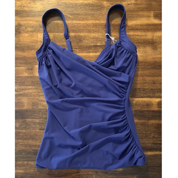 Miraclesuit Other - Miracle Suit Women’s 14 Sanibel Tankini Top Underwire Slimming Swim Bathing Suit